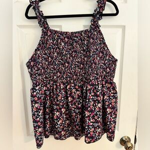 SHEIN 4X floral babydoll style top